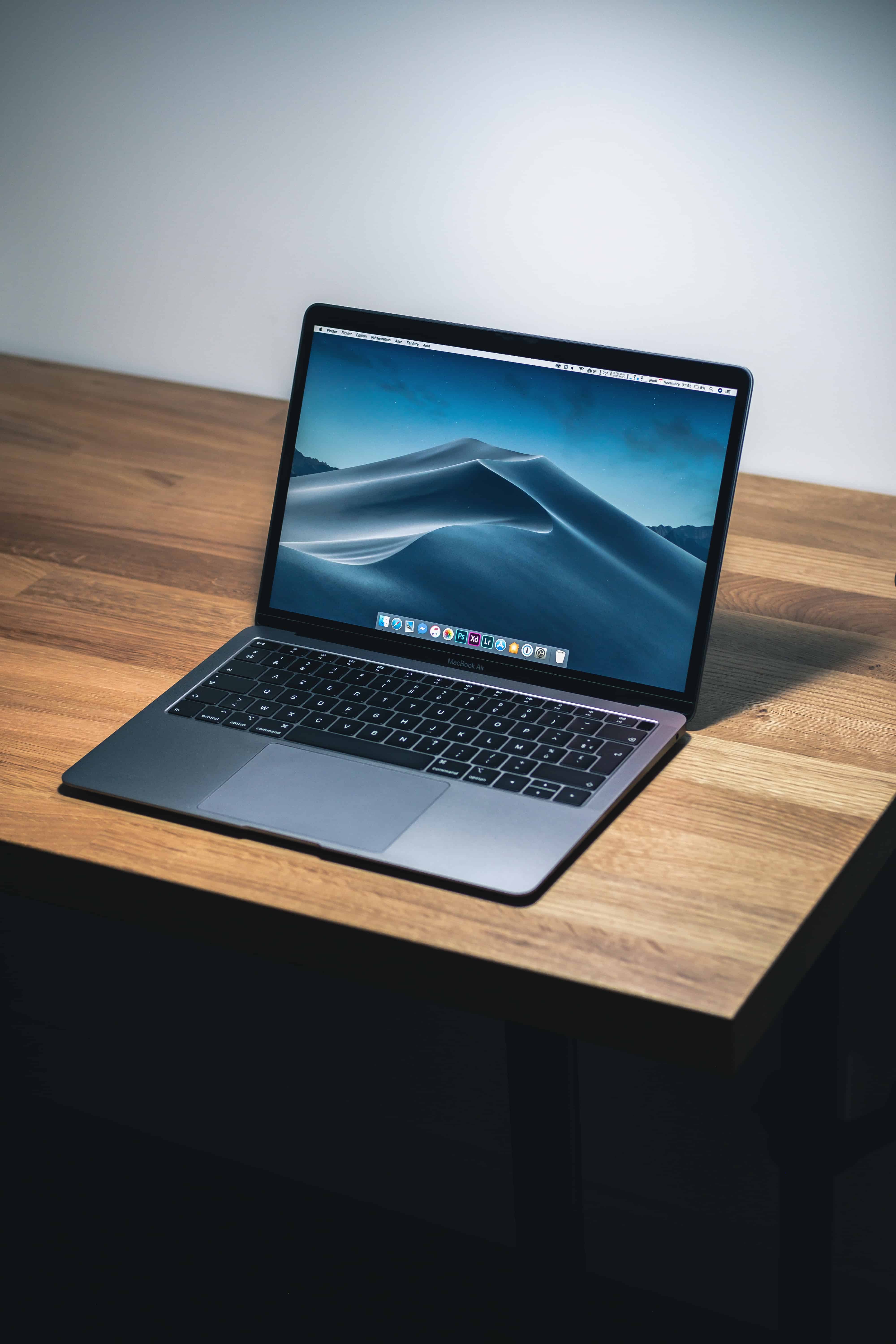 Laptop on Desk